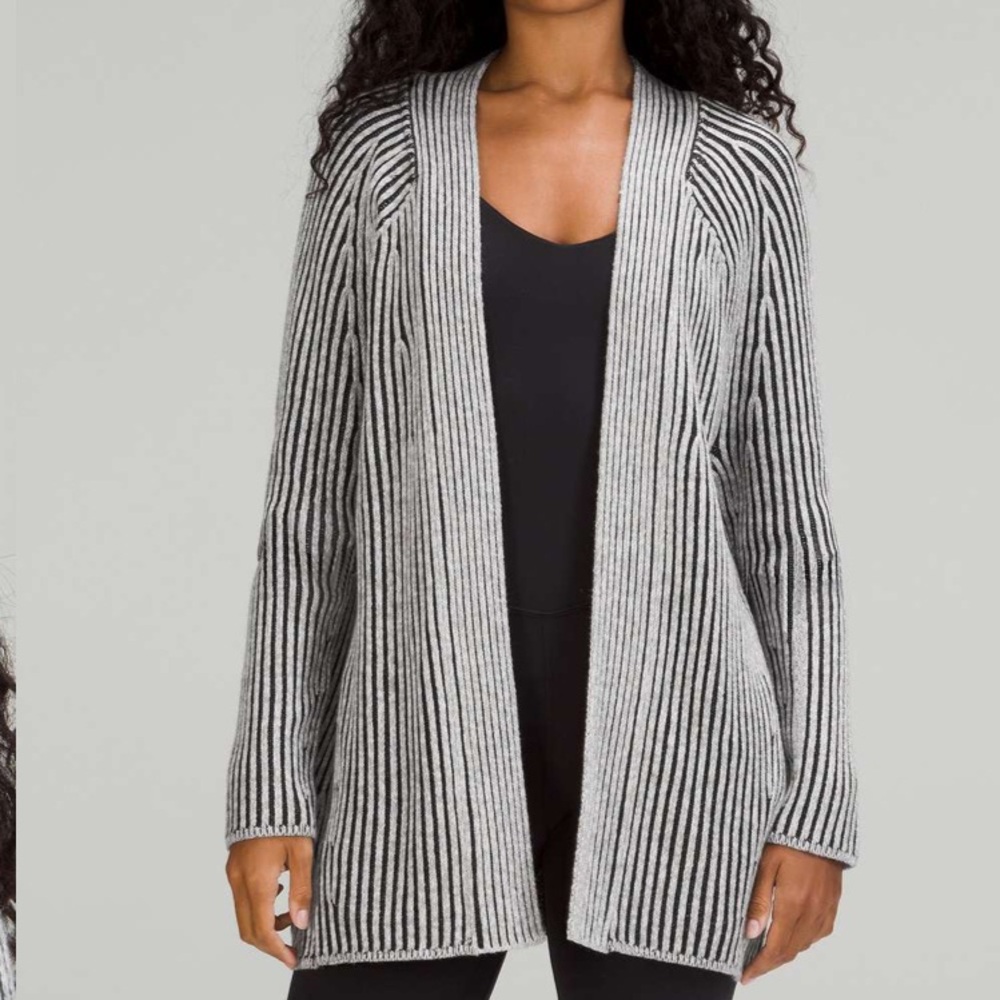 LULULEMON Cashmere-Cotton Blend Cardigan Sweater Size 4